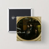 勉強のアルフォンス・ドーデそして彼の妻 缶バッジ (正面&裏面)