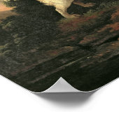 勉強のクランバースパニエル犬 ポスター (角)