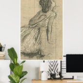 勉強のダンサー， 1874 - Edgar Degas ポスター (ホームオフィス)