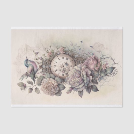 勉強のバラとタイム1ティッシュペーパー 薄葉紙 (正面)