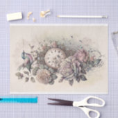 勉強のバラとタイム1ティッシュペーパー 薄葉紙 (クラフト)