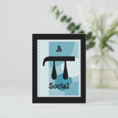 勉強のパーティーまたは利点Piパイ会合の招待状 招待状 (スタンド正面)