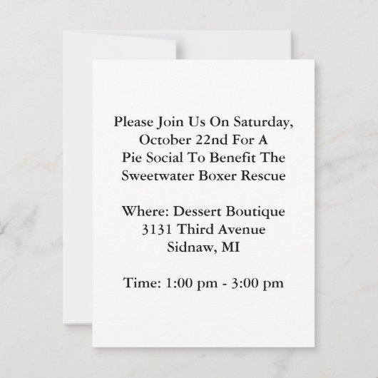 勉強のパーティーまたは利点Piパイ会合の招待状 招待状 (裏面)