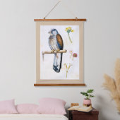 勉強のレッサーケストレルと花，アルカンボルド 吊り下げ型タペストリー (寝室)