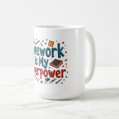 勉強の喜び – no2 コーヒーマグカップ (正面右)