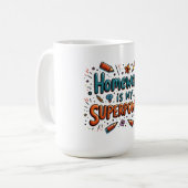 勉強の喜び – no3 コーヒーマグカップ (正面左)