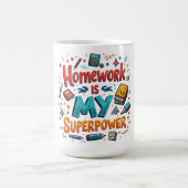 勉強の喜び – no7カスタムカットビニール コーヒーマグカップ (中央)