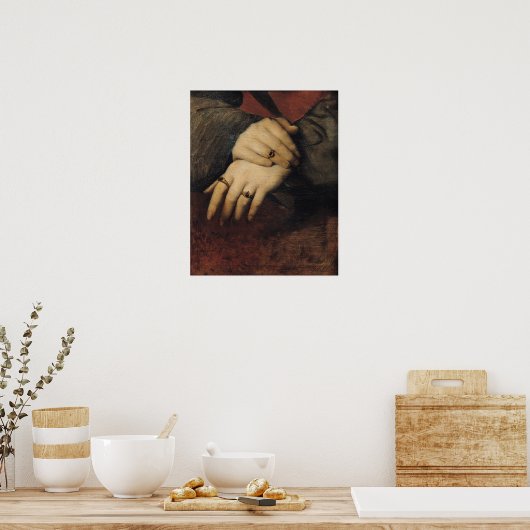 勉強の女 ポスター (キッチン)