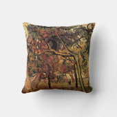 勉強の松の木byビンセント・ヴァン・ゴッホ クッション (裏面)