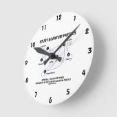 勉強の量子物理学事をすることができます ラウンド壁時計 (傾斜)