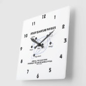 勉強の量子物理学事をすることができます ラウンド壁時計 (傾斜)