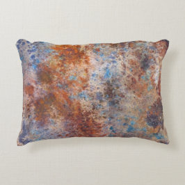 勉強の錆び水カラープリント アクセントクッション