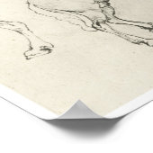 勉強の馬とダヴィンチの後部馬 ポスター (角)