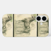 勉強の馬のエドガー・デガヴィンテージファインアート Case-Mate iPhoneケース (裏面 (横))