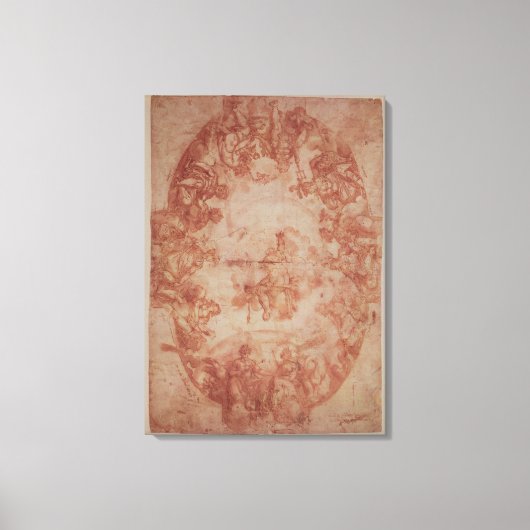 勉強はカサデピラトスの天井 キャンバスプリント (正面)