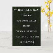 勉強は本当らしいが誕生日ありなさいことを死ぬために示しました カード (黄色い花)