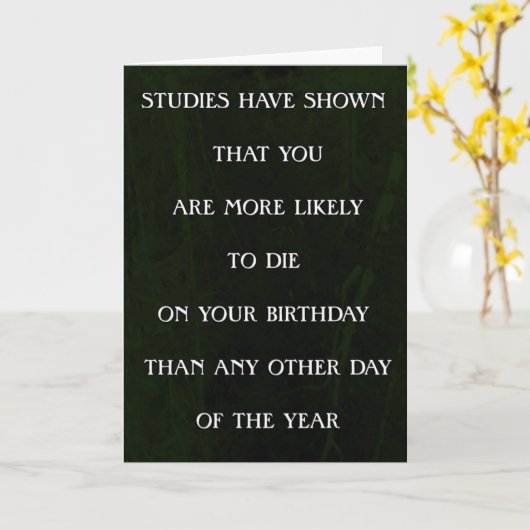 勉強は死ぬ可能性が高いことを示している… カード (黄色い花)