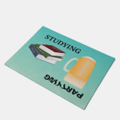 勉強またはパーティーの寮 ドアマット (アングル)