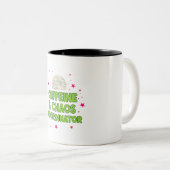 勉強マグカップ大学の女の子のためのコーヒー&カオス ツートーンマグカップ (正面右)