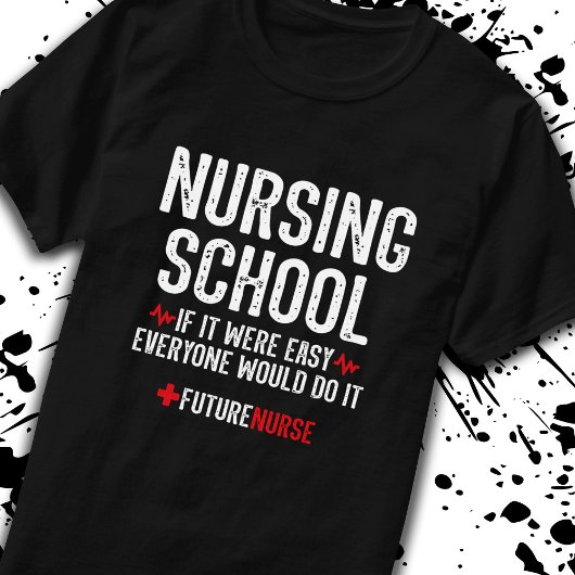 勉強モチベーション・ギフト – Nuring School Student Tシャツ