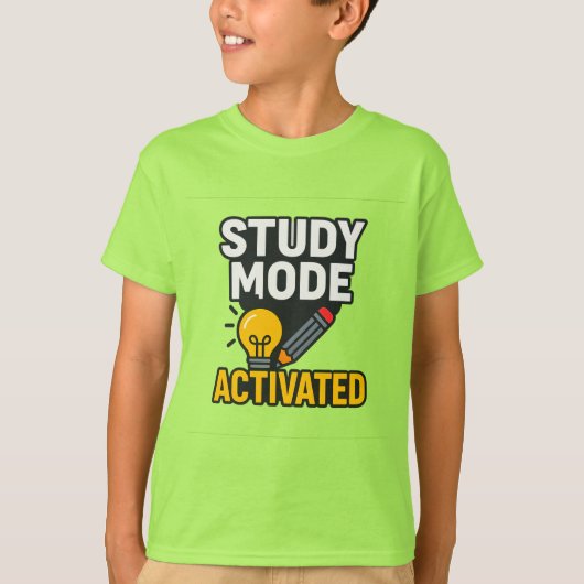 勉強モード発動中 • 生徒と先生 Tシャツ (正面)