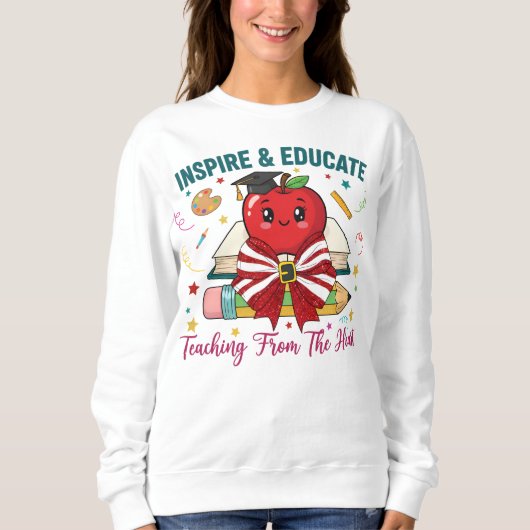 "勉強モード突入!新しい学年の始まりTシャツ" スウェットシャツ (正面)