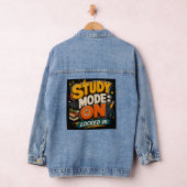 勉強モード:オン 集中Tシャツ | 学生服 デニムジャケット (ハンガー)
