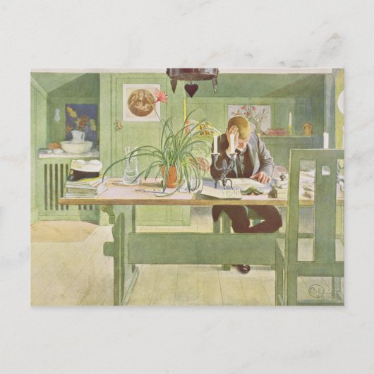 勉強ルーム、パブ。「ラスト・リヒト・ヒニン」 ポストカード (正面)