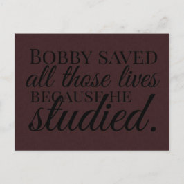 勉強中 ポストカード