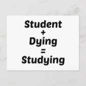 勉強中 ポストカード (正面)