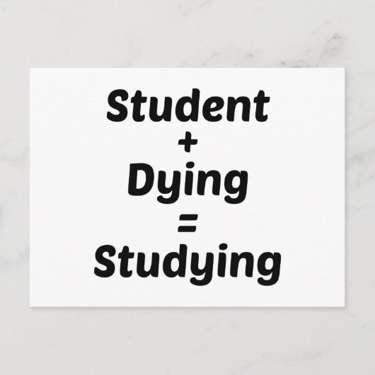 勉強中 ポストカード (正面)