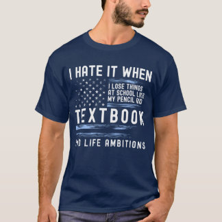 勉強先生ストレス学士男子 Tシャツ