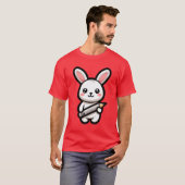 勉強好きかわいいバニー Tシャツ (正面フル)