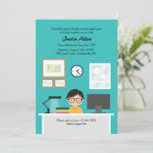 勉強好きボーイ招待状 招待状 (スタンド正面)