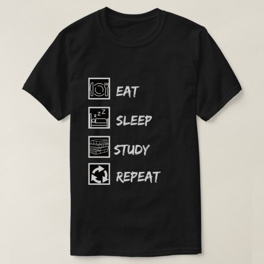 勉強懸命メンズTシャツ Tシャツ (デザイン正面)
