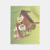 勉強懸命 フリースブランケット (正面)