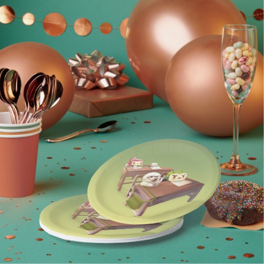 勉強懸命 ペーパープレート (複数)