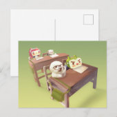 勉強懸命 ポストカード (正面/裏面)