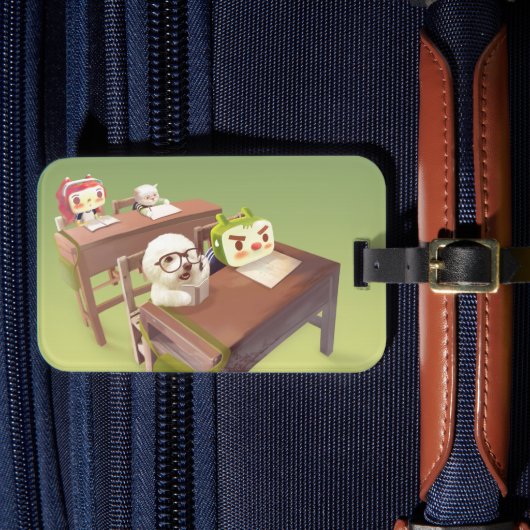 勉強懸命 ラゲッジタグ (正面インサイチュ4)