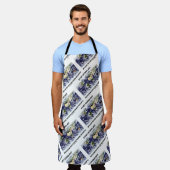 勉強水文学は水はどこでも地球だから エプロン (着用した状態)