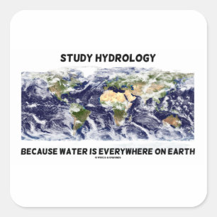 勉強水文学は水はどこでも地球だから スクエアシール