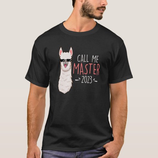 勉強終了マスター次数2023マスター Tシャツ (正面)