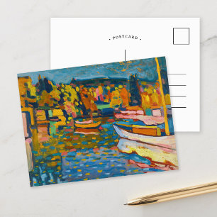勉強舟付き秋の風景 Kandinsky ポストカード