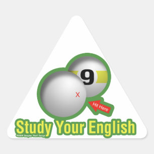 勉強英語 三角形シール