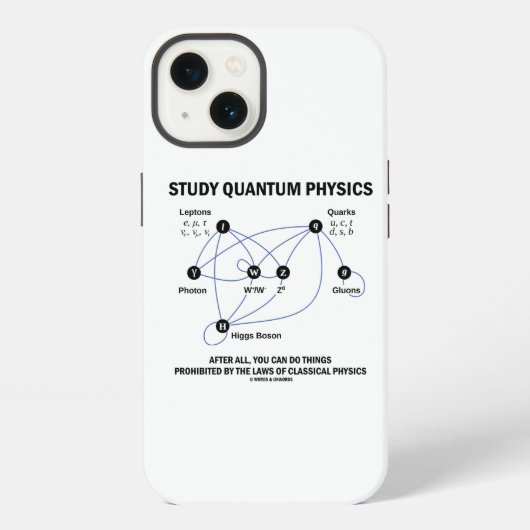 勉強量子物理ヒッグス場標準モデル iPhoneケース (裏面)