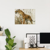 勉強・オブ・ザ・タイガー・バイ・ヴィルヘルム・クハルト ポスター (ホームオフィス)