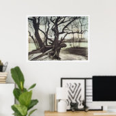 勉強・オブ・ツリーbyヴィンセント・ヴァン・ゴッホ ポスター (ホームオフィス)