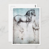 勉強・オブ・ホース、レオナルド・ダ・ヴィンチ ポストカード (正面/裏面)