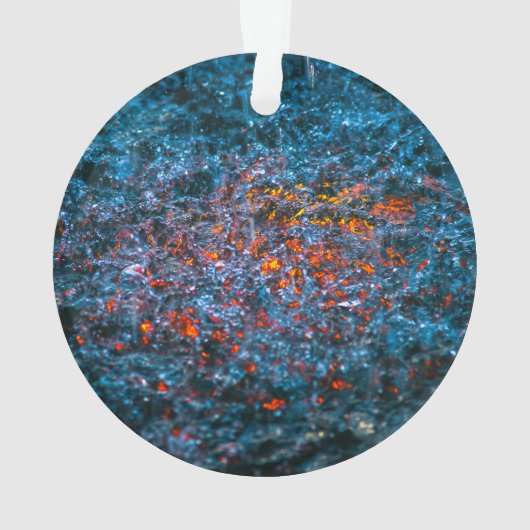 勉強 – オレンジ オーナメント (裏面)