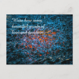 勉強 – オレンジ ポストカード